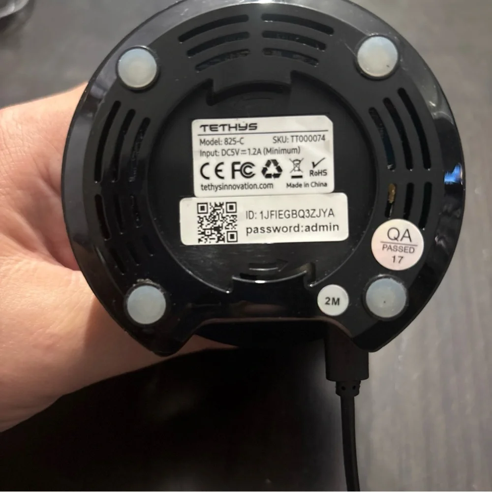 Tethys 825-C Black Smart Cam Works With Alexa Wireless Security Bullet Camera